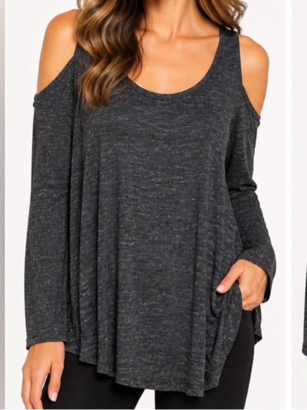 Matty M Cold Shoulder Top